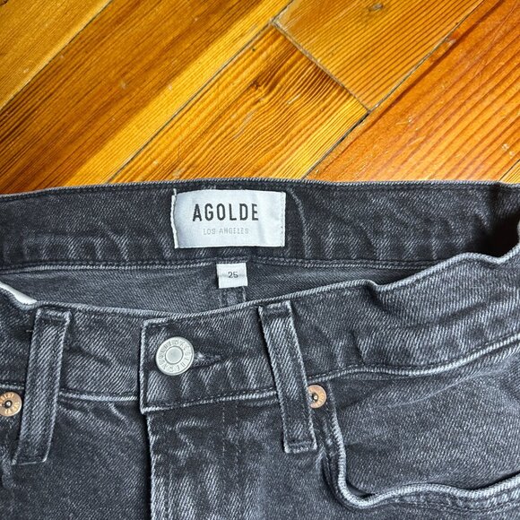 Agolde Black Jeans Size 25 - Picture 2 of 2